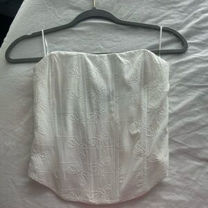 Zara White corset